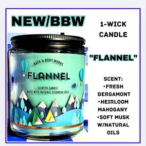 🔥"FLANNEL" 1-WICK CANDLE NEW/BBW